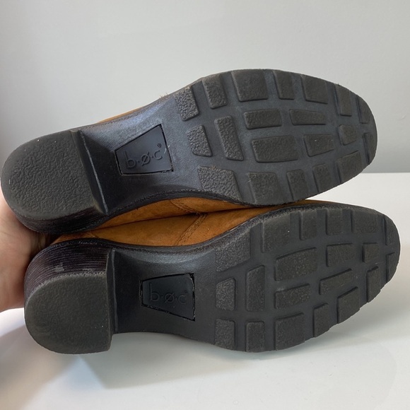 BOC Nubuck Comfort Heeled Leather Distressed Ankle Boot Size 8  Cottagecore - Picture 9 of 16